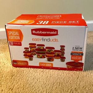 Rubbermaid 38 piece food container set (New in box)
